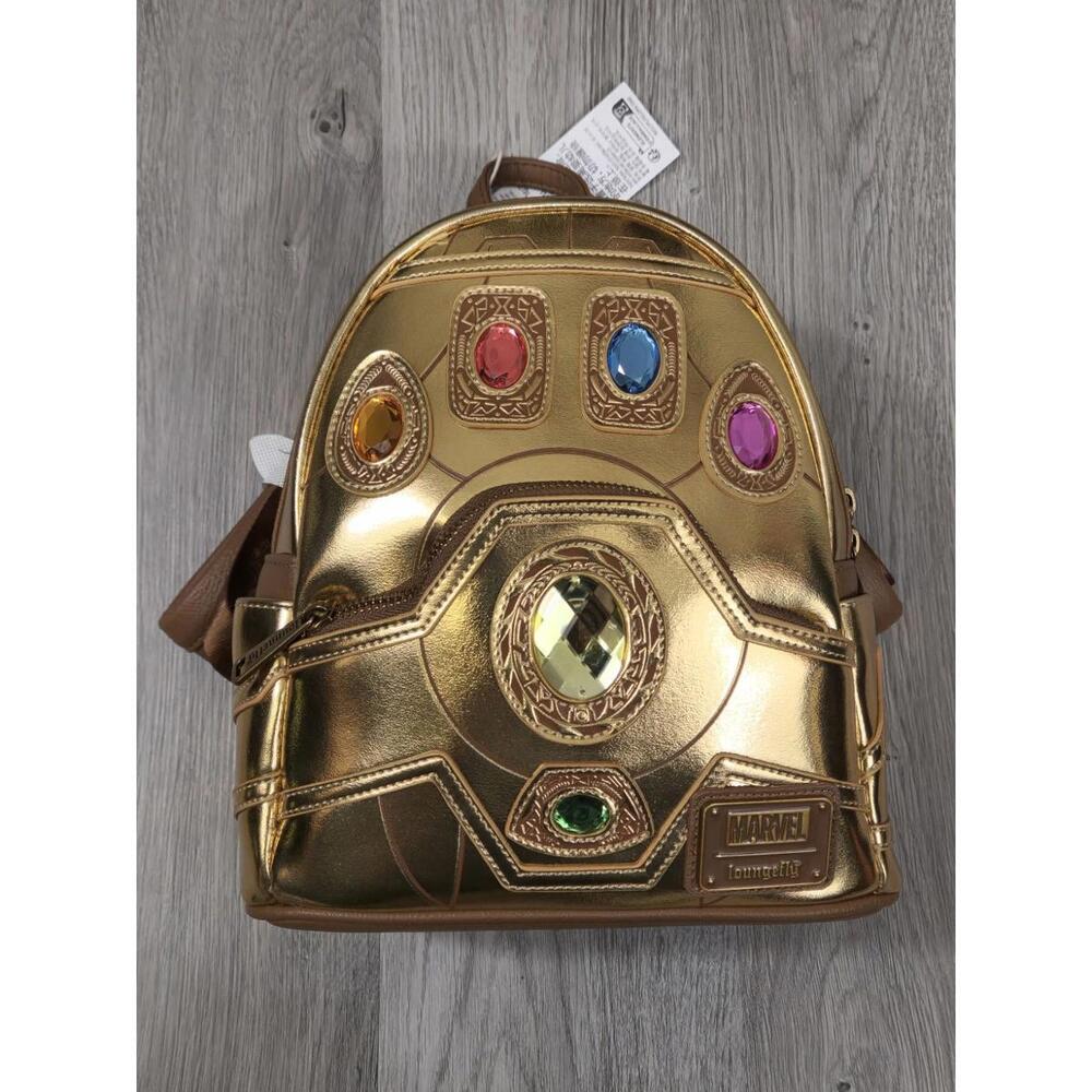 Disney Park Marvel Avengers Infinity War Loungefly Thanos Gauntlet Backpack #7